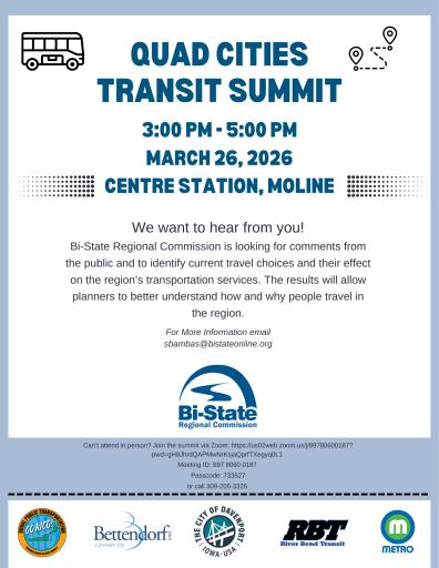 Quad Cities Transit Summit Flyer